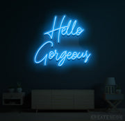 Hello Gorgeous Led  Neon Sign