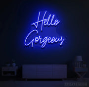 Hello Gorgeous Led  Neon Sign