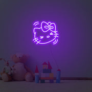 Hello Kitty Happy Face Neon Sign Lights Night Lamp Led Neon Sign Light For Home Party