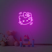 Hello Kitty Happy Face Neon Sign Lights Night Lamp Led Neon Sign Light For Home Party