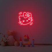 Hello Kitty Happy Face Neon Sign Lights Night Lamp Led Neon Sign Light For Home Party