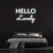 Hello Lovely Neon Sign