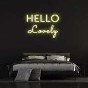 Hello Lovely Neon Sign