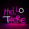 Hello There Neon Sign For Wall Decor Hell Here Reusable Letter Neon Sign