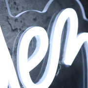 Hernandez White Neon Sign