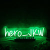 Hero JKW Green Neon Sign