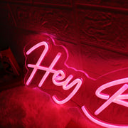 Hey Beautiful Red Neon Sign