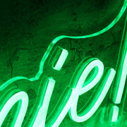 Hi Roomie Green Neon Sign