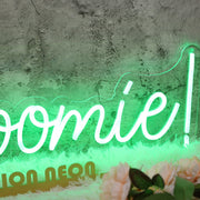 Hi Roomie Green Neon Sign