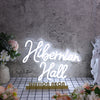 Hibernian Hall White Neon Sign