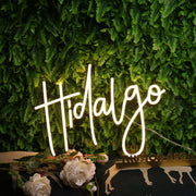 Hidalgo Yellow Neon Sign