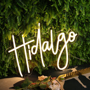 Hidalgo Yellow Neon Sign