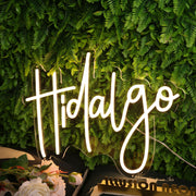 Hidalgo Yellow Neon Sign