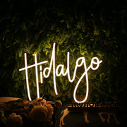 Hidalgo Yellow Neon Sign