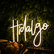 Hidalgo Yellow Neon Sign