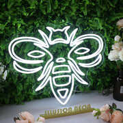 High Detailed Bee White Neon Sign