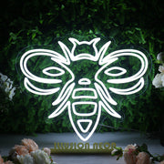 High Detailed Bee White Neon Sign