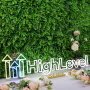 High Level White Neon Sign