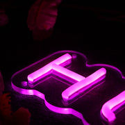 High Life Purple Neon Sign