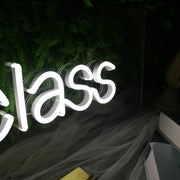 Highclass White Neon Sign