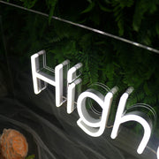 Highclass White Neon Sign