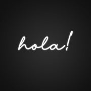 Hola Neon Sign