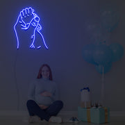 Hold Hands Neon Sign Fashion Custom Neon Sign Lights Night Lamp Led Neon Sign Light For Home Party