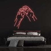 Hold Hands Neon Sign