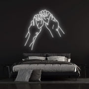 Hold Hands Neon Sign