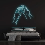 Hold Hands Neon Sign