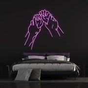 Hold Hands Neon Sign