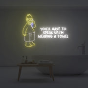 Homer Towel Phone Neon Sign Fashion Custom Neon Sign Lights Night Lamp Led Neon Sign Light For Home Party