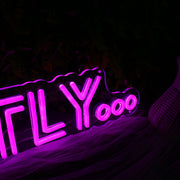 Honestly Dark Purple Neon Sign