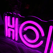 Honestly Dark Purple Neon Sign