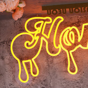 Honey Orange Custom Neon Sign