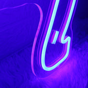 Horseshoe Blue Neon Sign