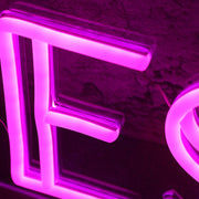 Hot Desks Pink Neon Sign