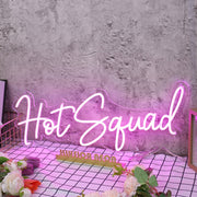 Hot Squad Purple Neon Sign