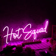 Hot Squad Purple Neon Sign