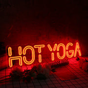 Hot Yoga Red Neon Sign