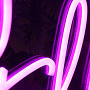 Howdy Bitch Purple Neon Sign