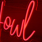 Howl Yes Red Neon Sign