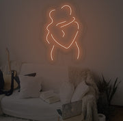 Hug Me Everyday For Couple Neon Sign