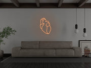 Human Heart Neon Sign