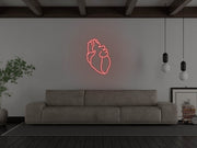 Human Heart Neon Sign