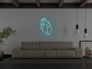 Human Heart Neon Sign