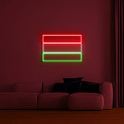 Hungary Flag Neon Sign