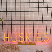 Huskies Red Neon Sign