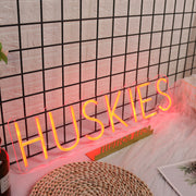 Huskies Red Neon Sign