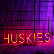 Huskies Red Neon Sign